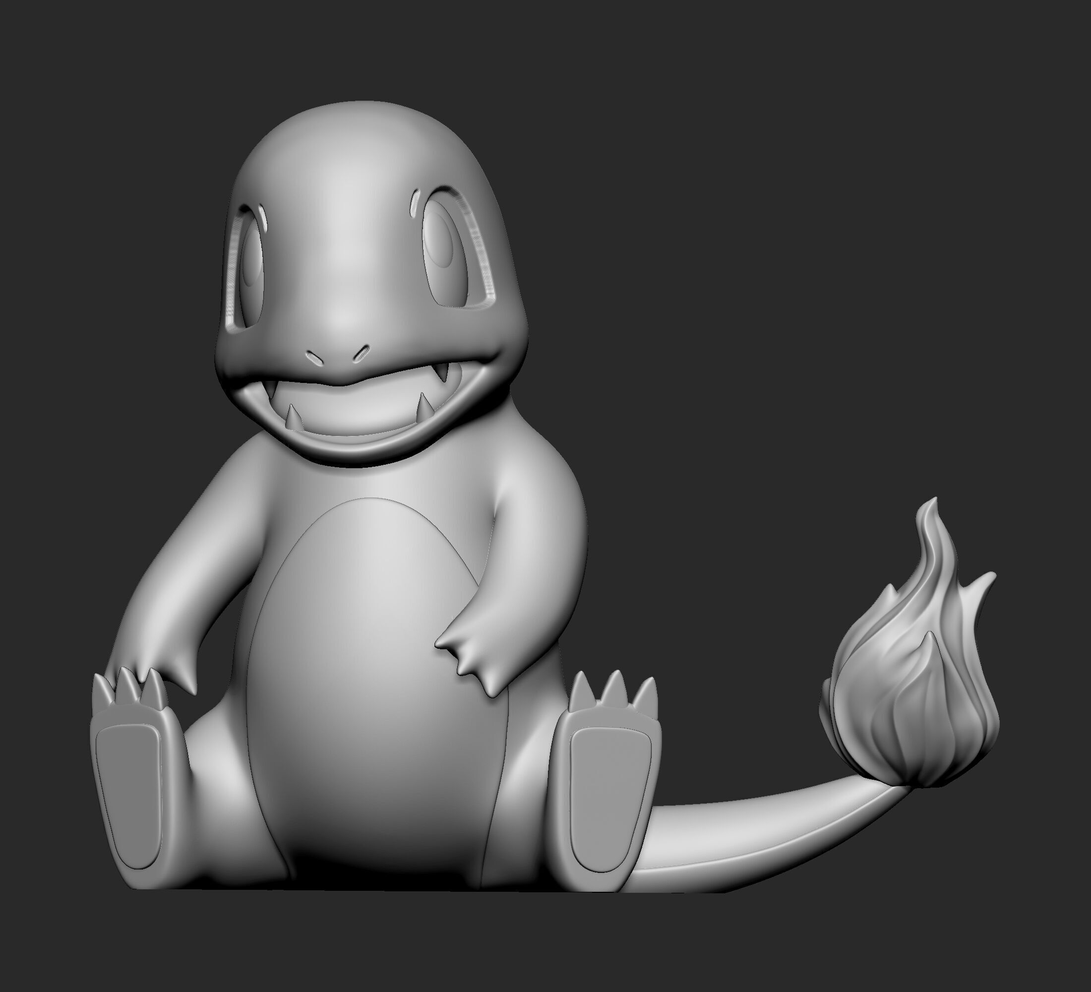 Pokemon - Charmander  with 2 poses 3D print model_2