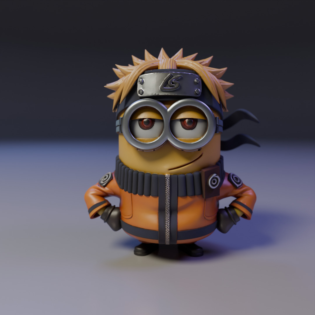naruto minion 3D print model_16