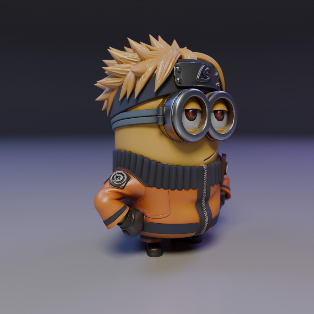 naruto minion 3D print model_8