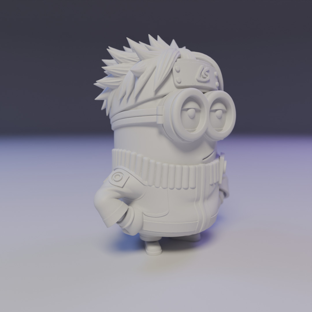 naruto minion 3D print model_7