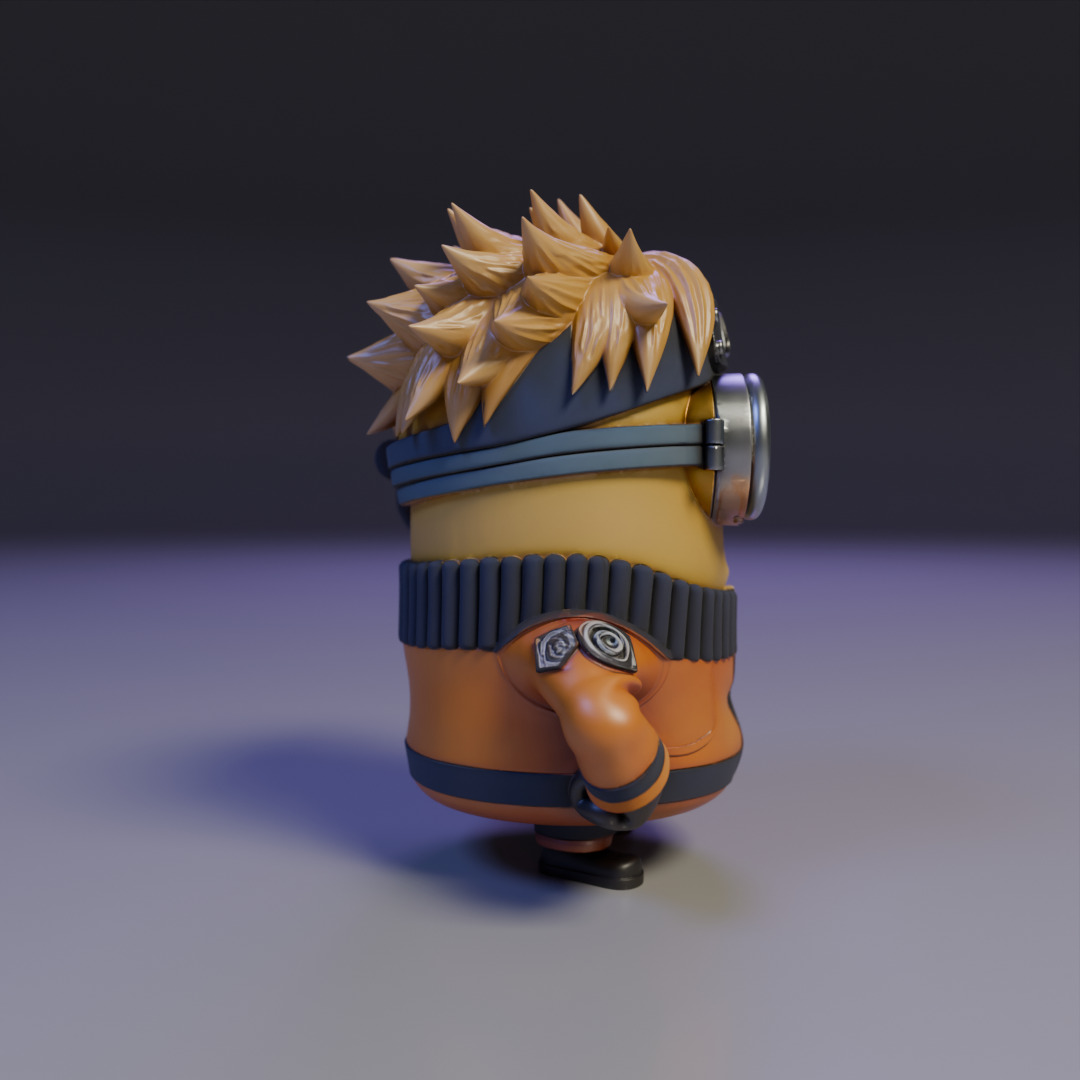 naruto minion 3D print model_2