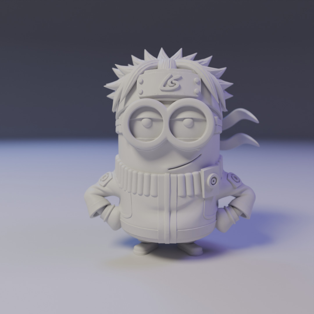naruto minion 3D print model_15