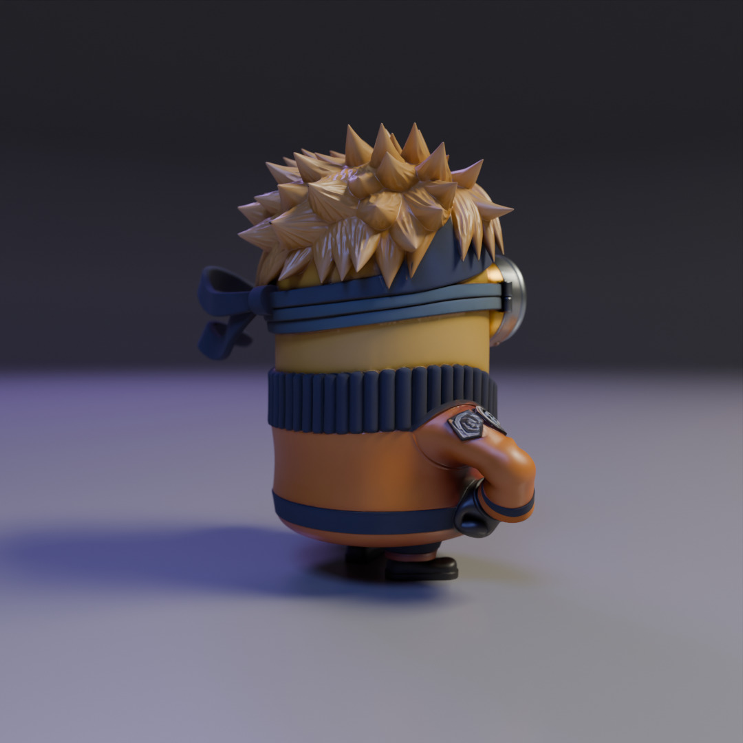 naruto minion 3D print model_14