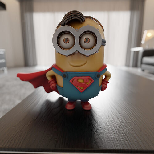 minion superman 3D print model