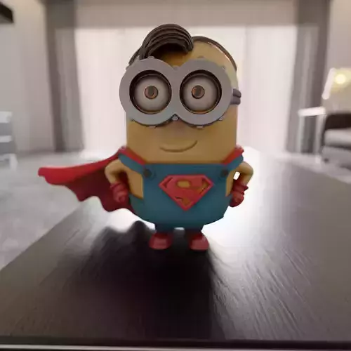 minion superman 3D print model