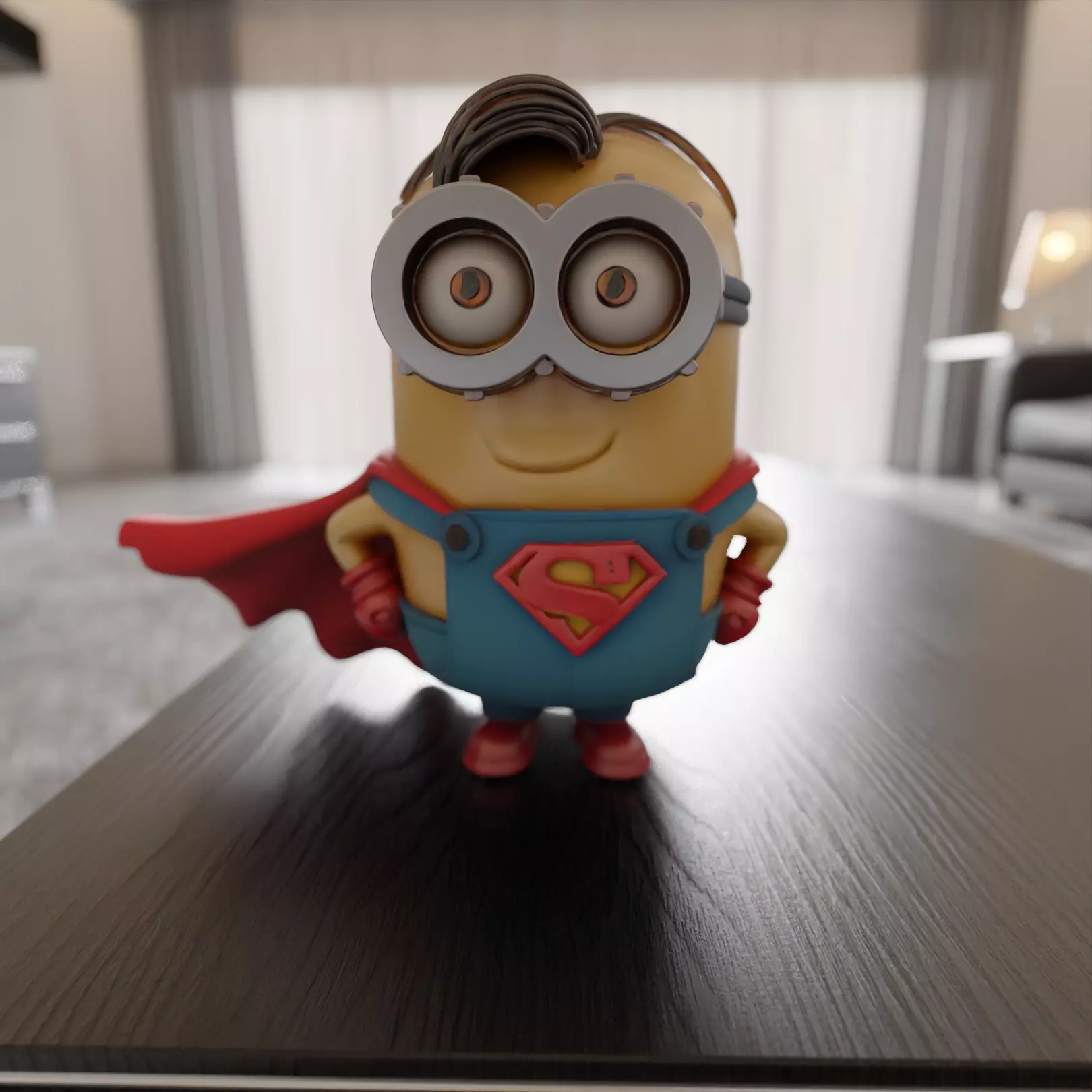 minion superman 3D print model_0