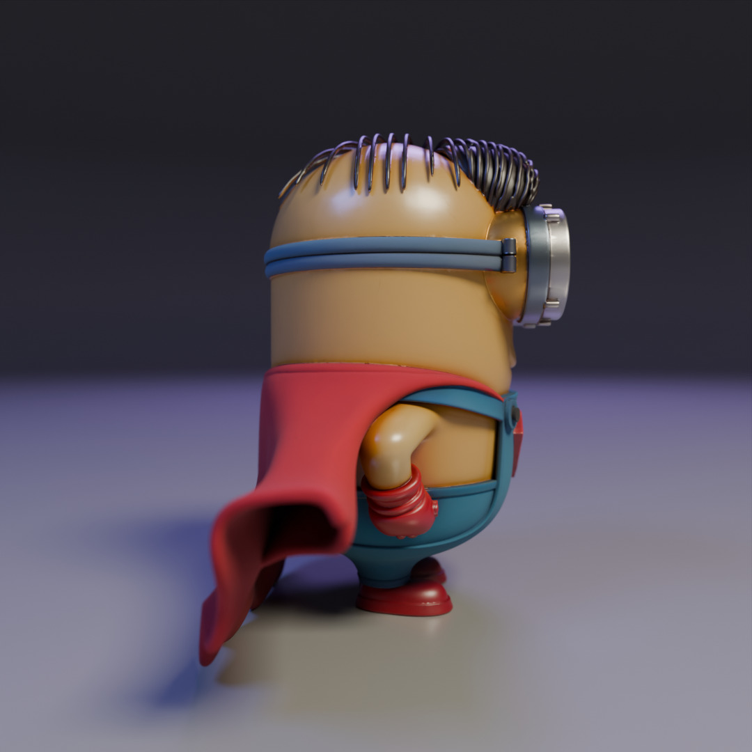 minion superman 3D print model_1