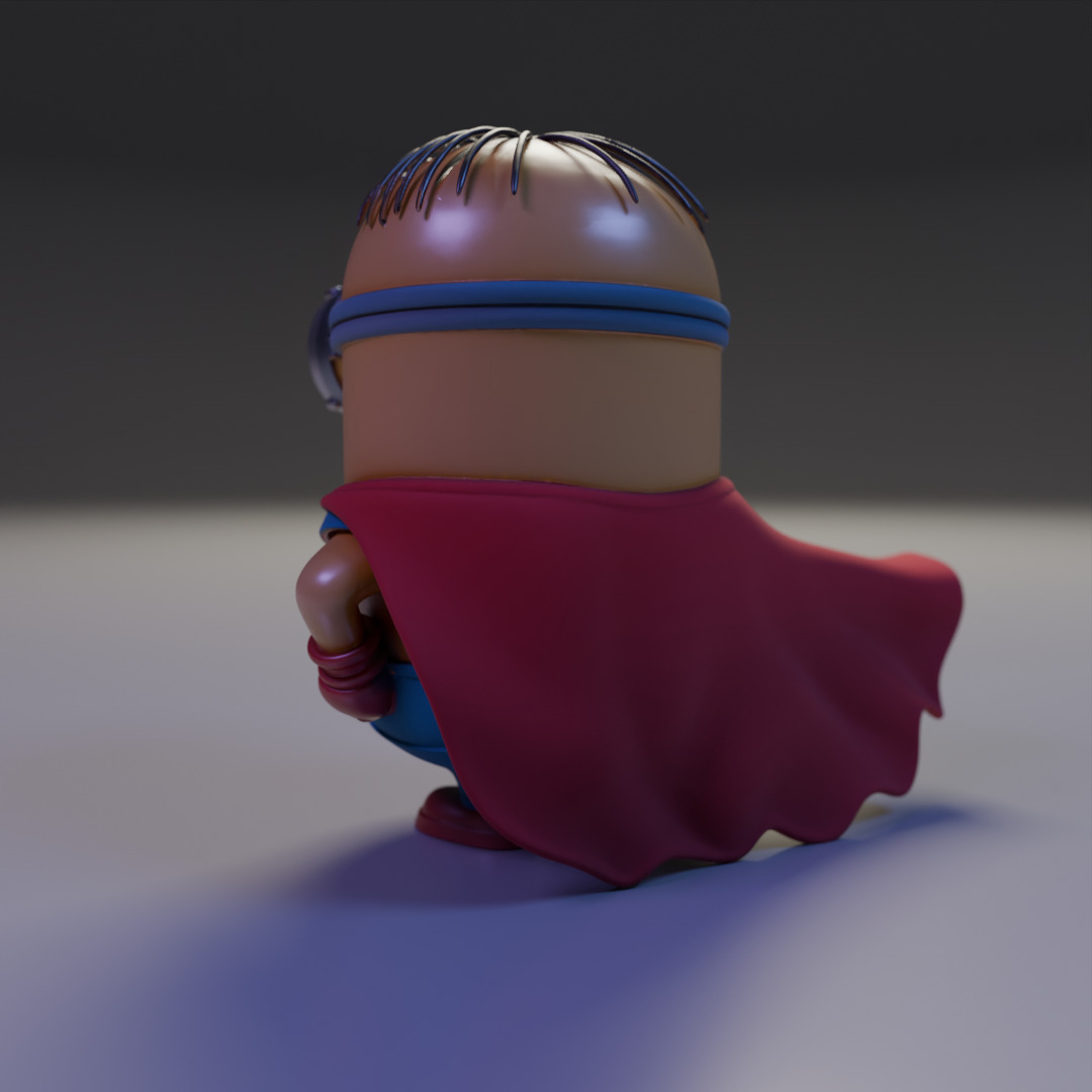 minion superman 3D print model_11