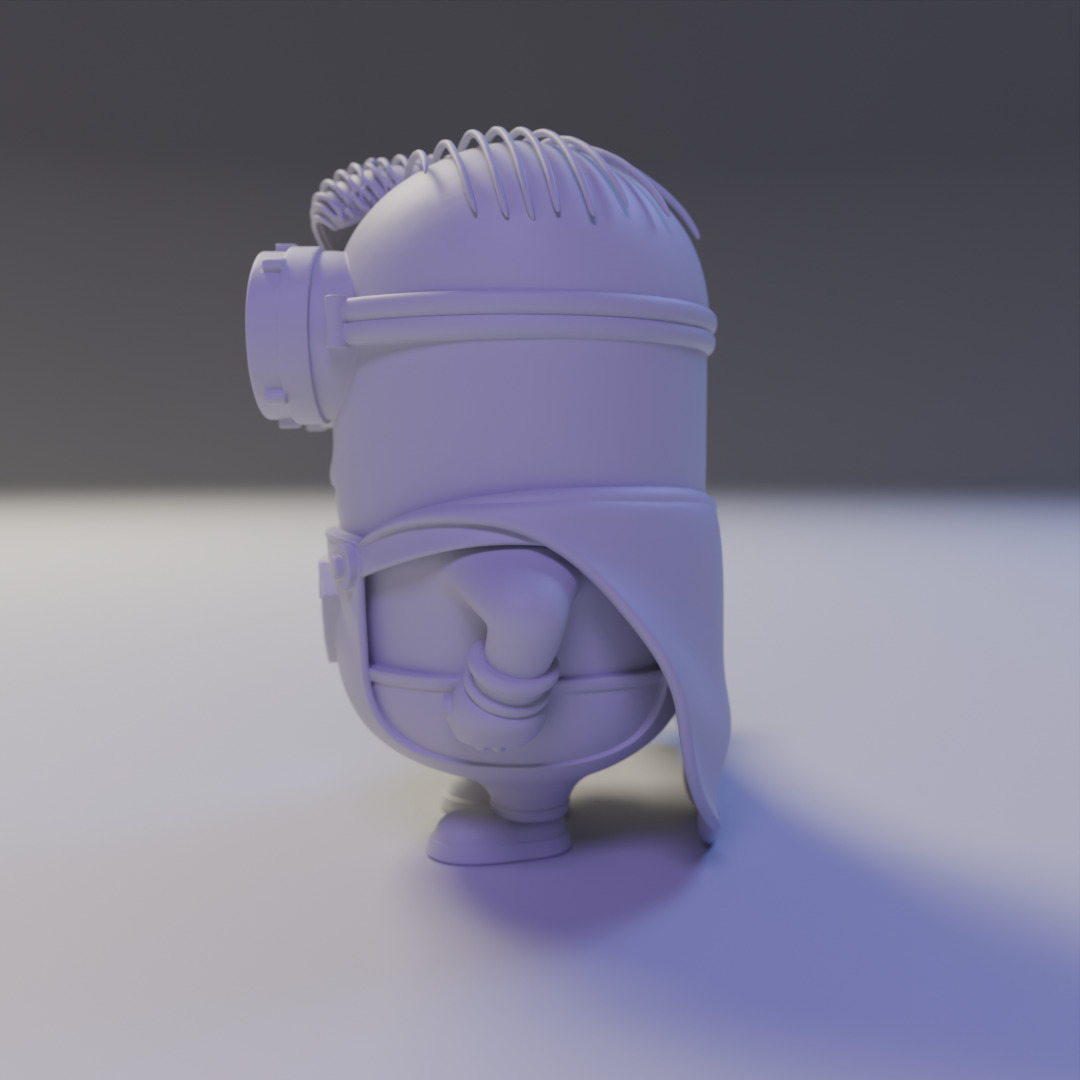 minion superman 3D print model_4