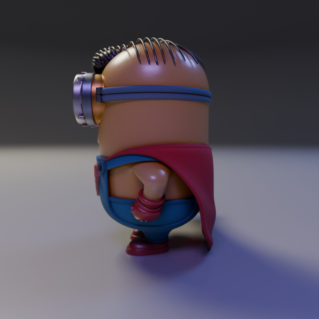 minion superman 3D print model_3