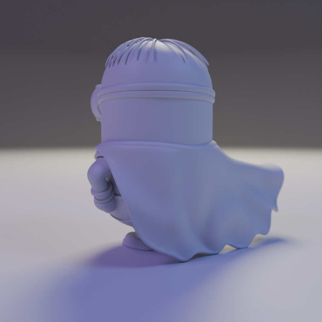 minion superman 3D print model_12