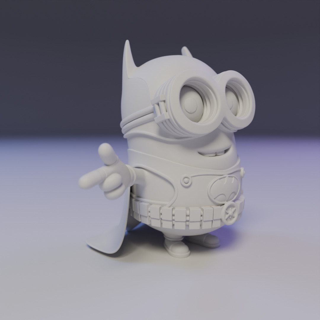 batman minion 3D print model_8