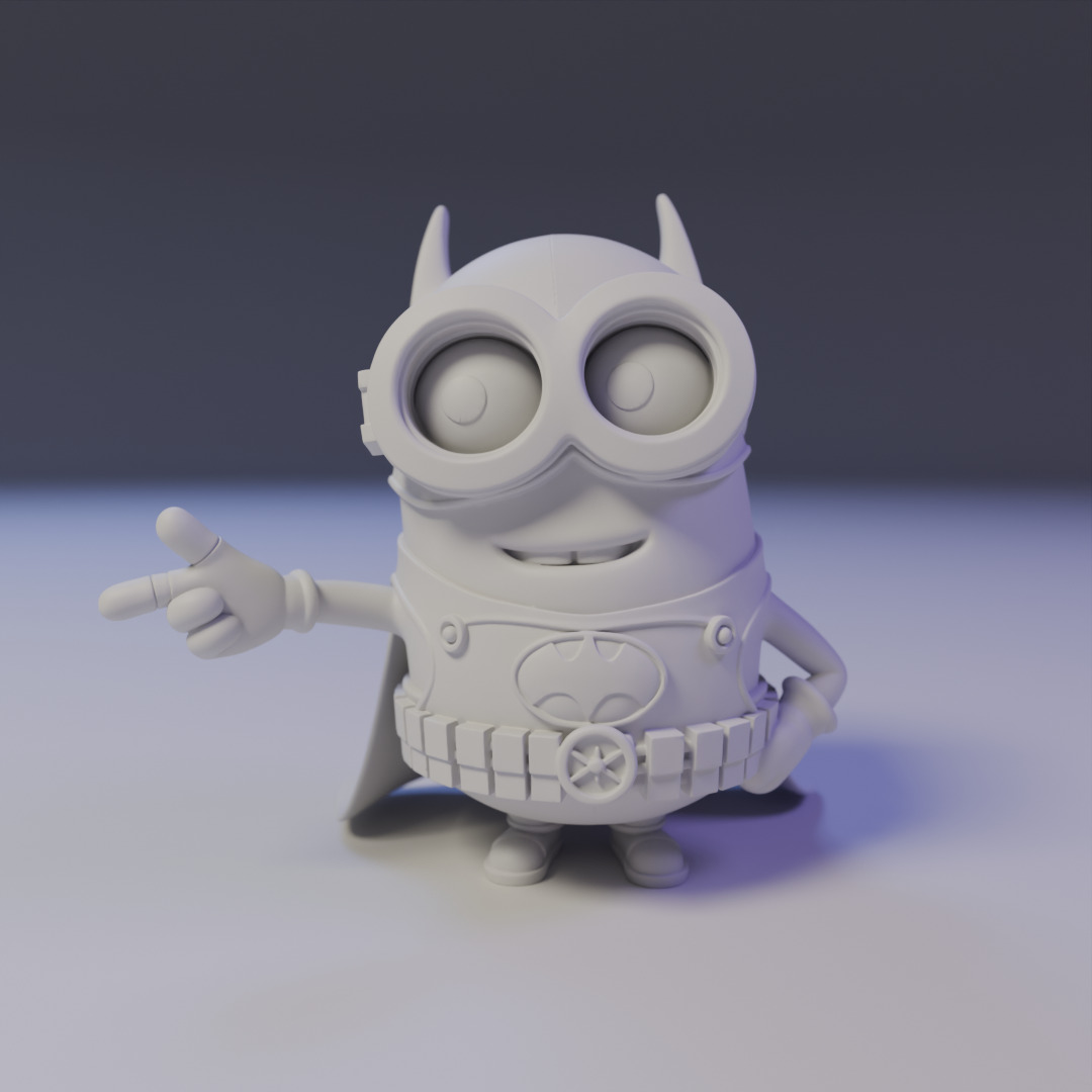 batman minion 3D print model_15