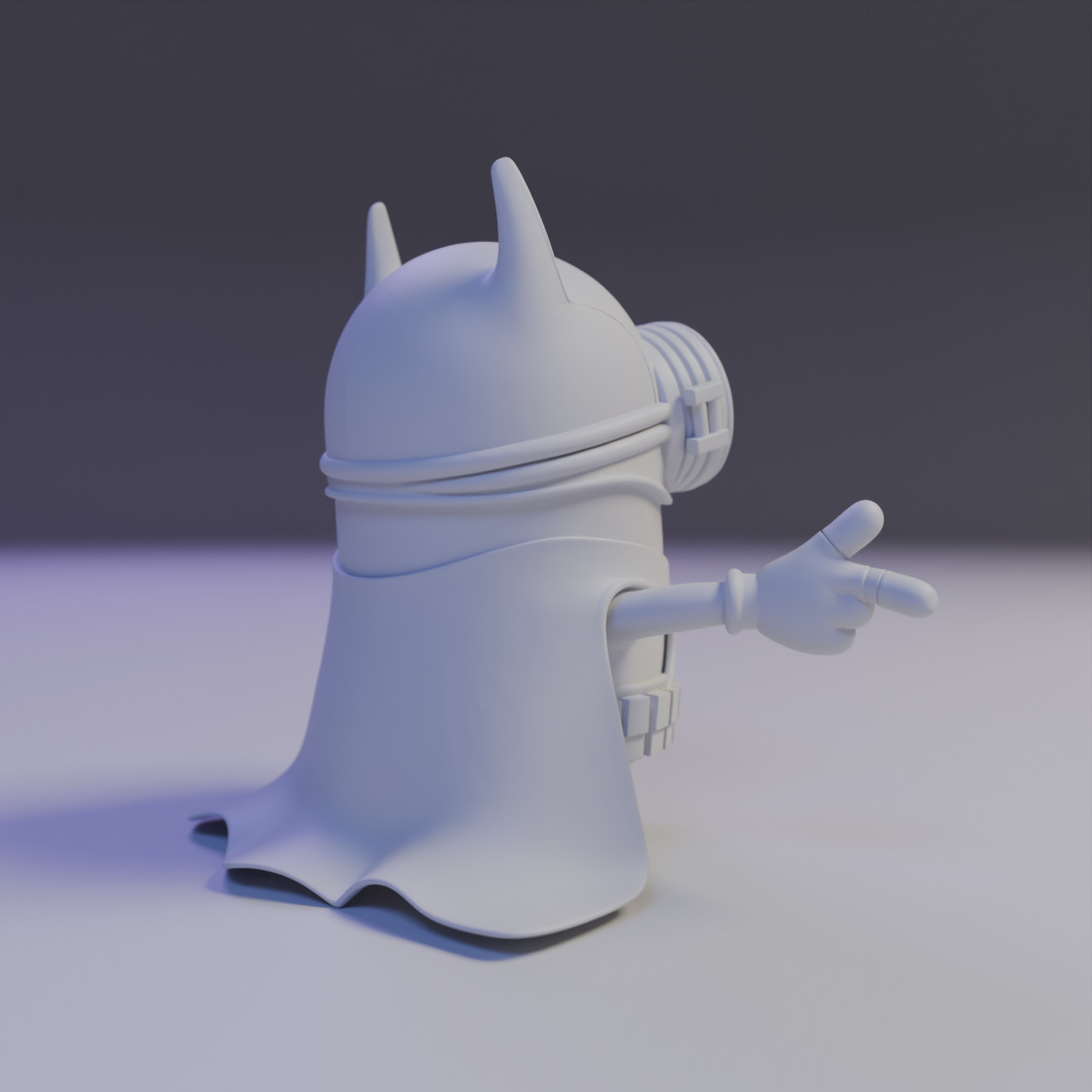 batman minion 3D print model_14