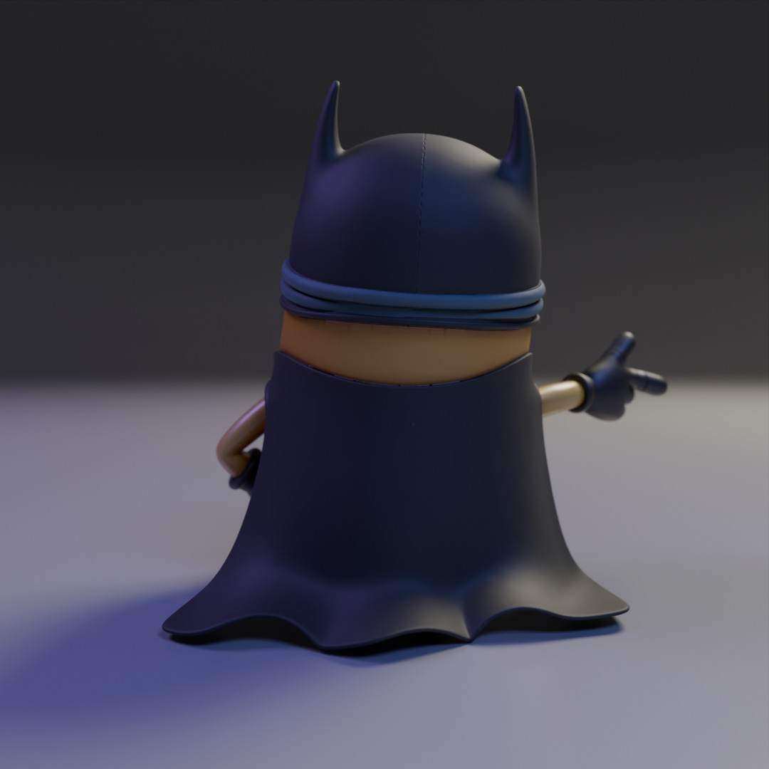 batman minion 3D print model_7