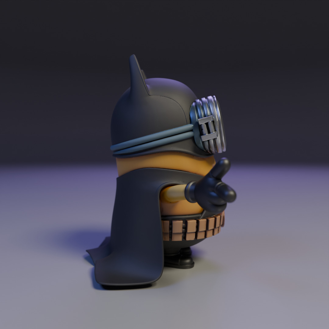 batman minion 3D print model_3