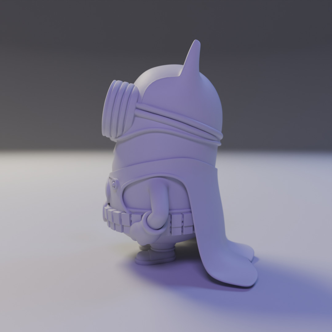 batman minion 3D print model_4