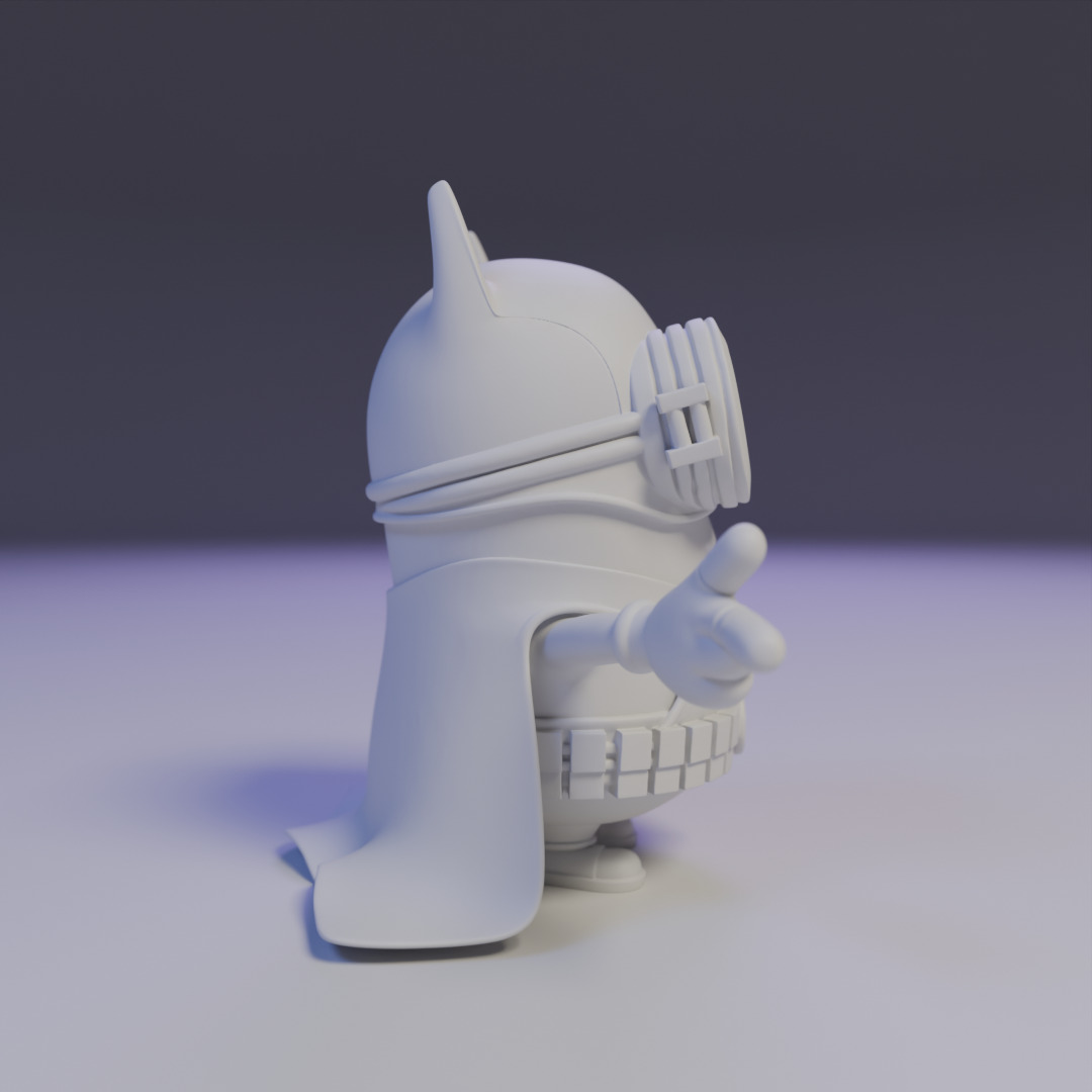batman minion 3D print model_2