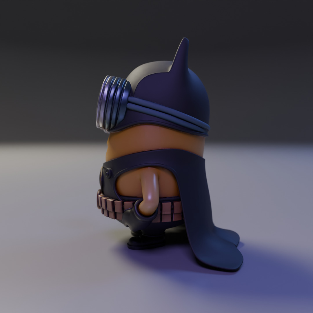 batman minion 3D print model_5