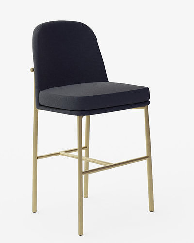 Jack Metal Frame Bar and Counter Stools 3D model