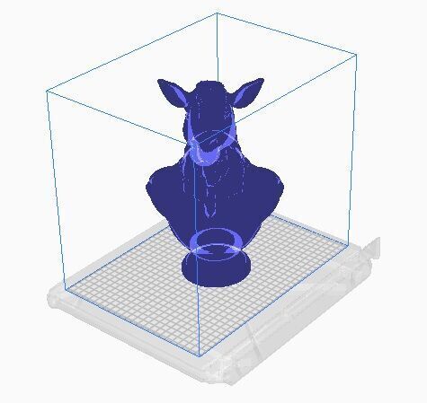 camel head bust 3D print model_6