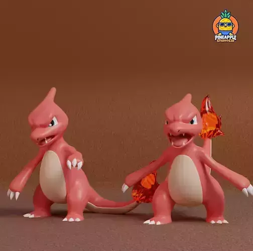 Pokemon - Charmeleon  with 2 poses
