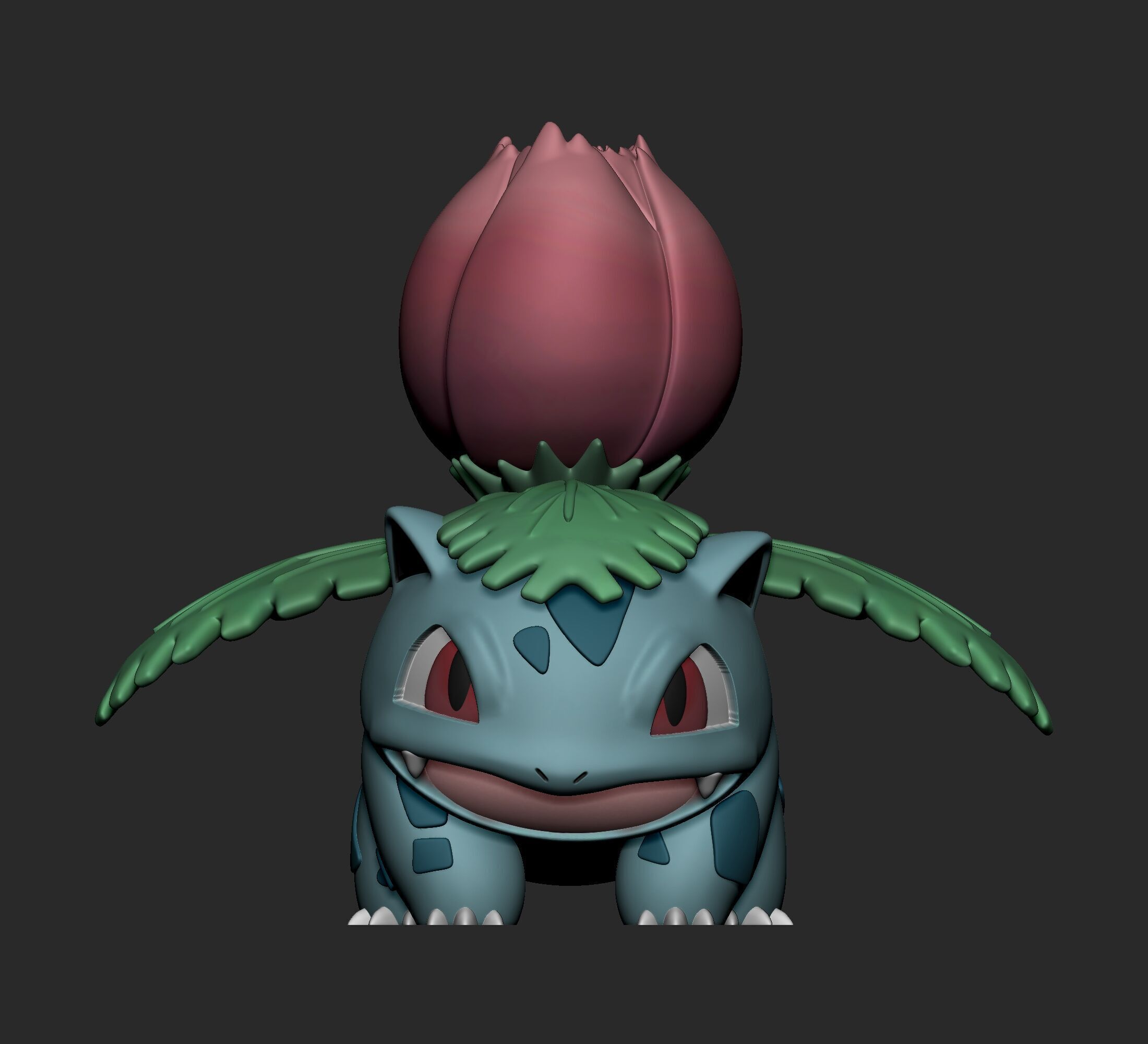 Pokemon - Bulbasaur Ivysaur and Venusaur  with 2 poses 3D print model_7