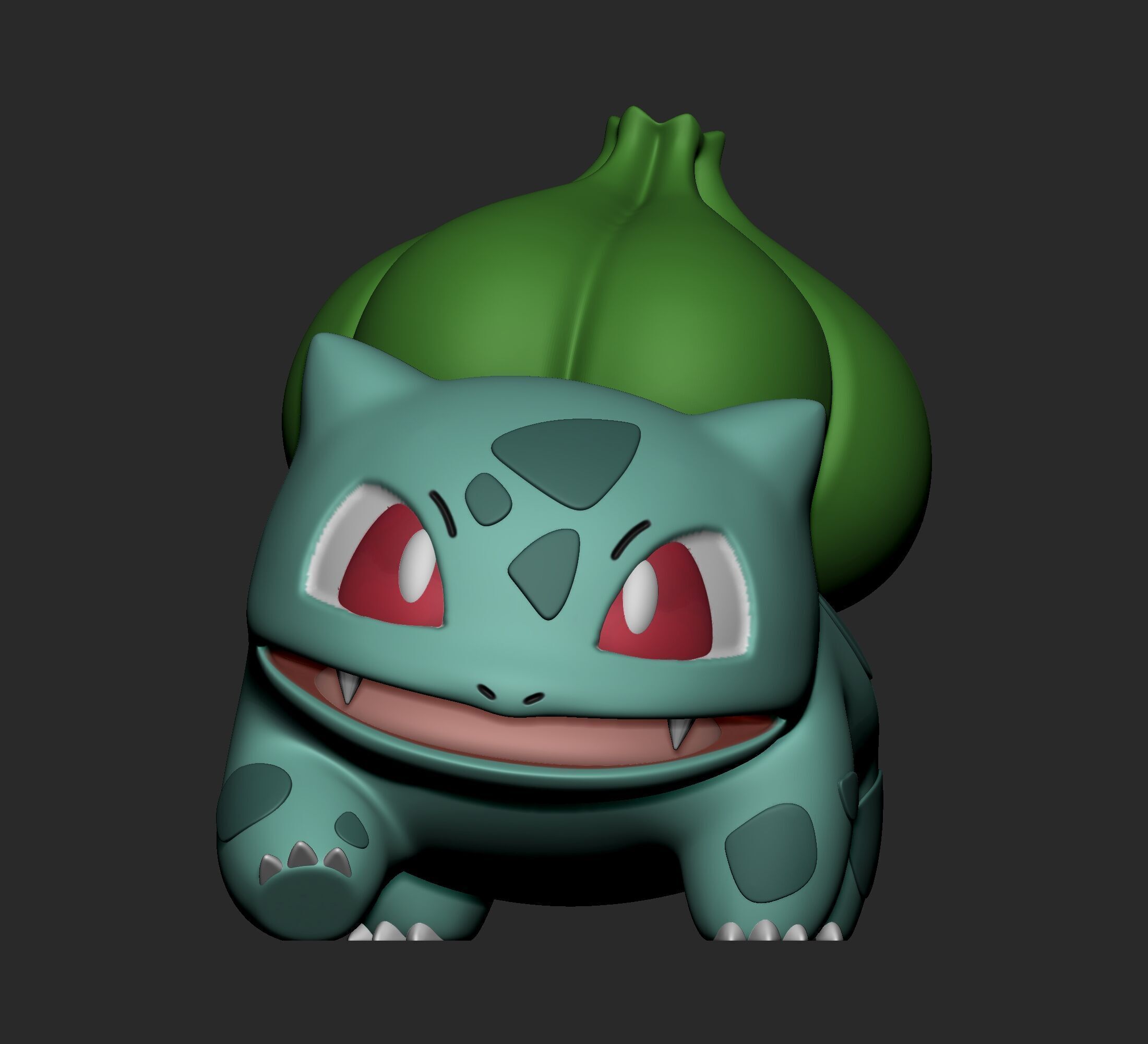 Pokemon - Bulbasaur Ivysaur and Venusaur  with 2 poses 3D print model_5
