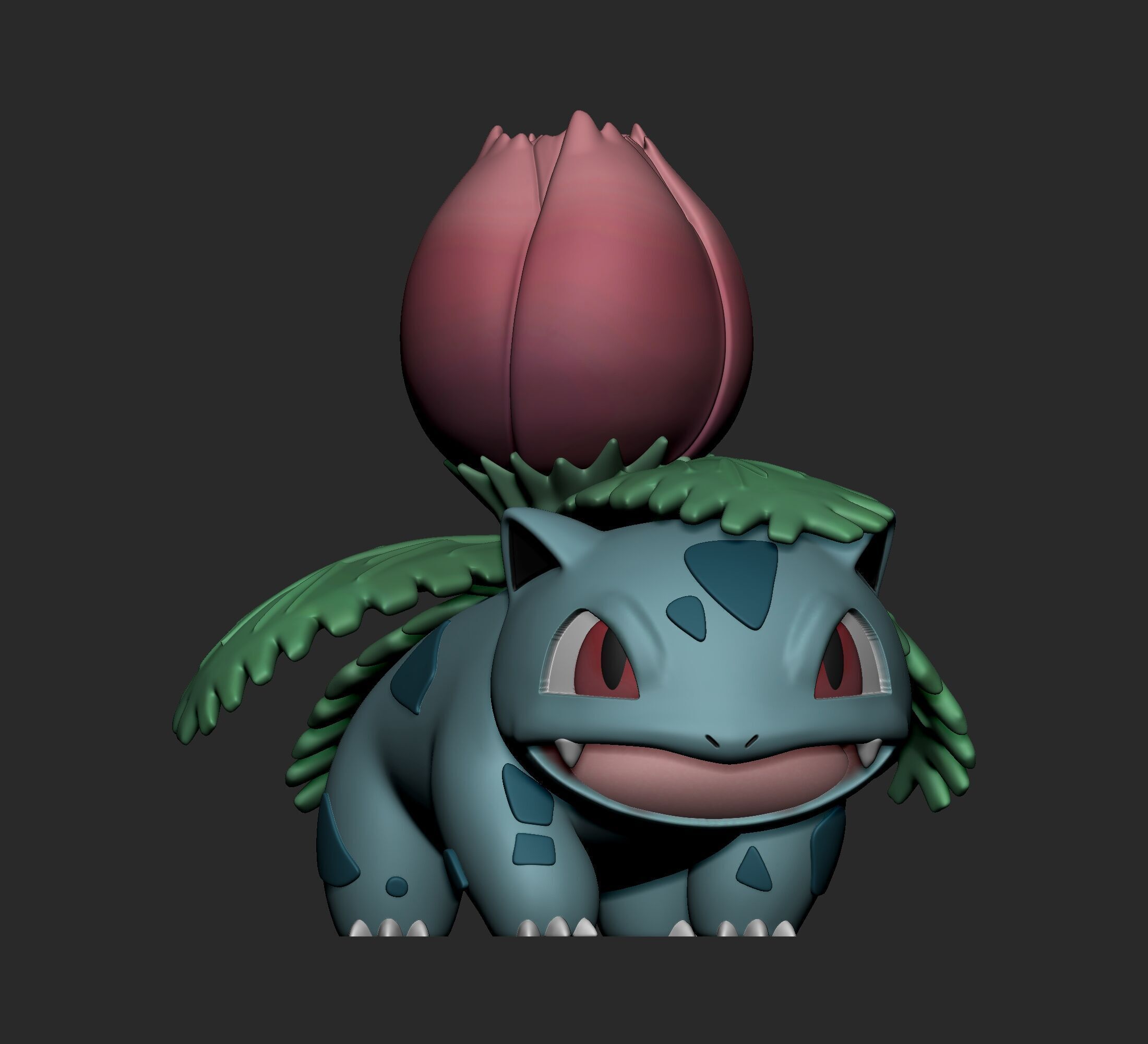 Pokemon - Bulbasaur Ivysaur and Venusaur  with 2 poses 3D print model_11