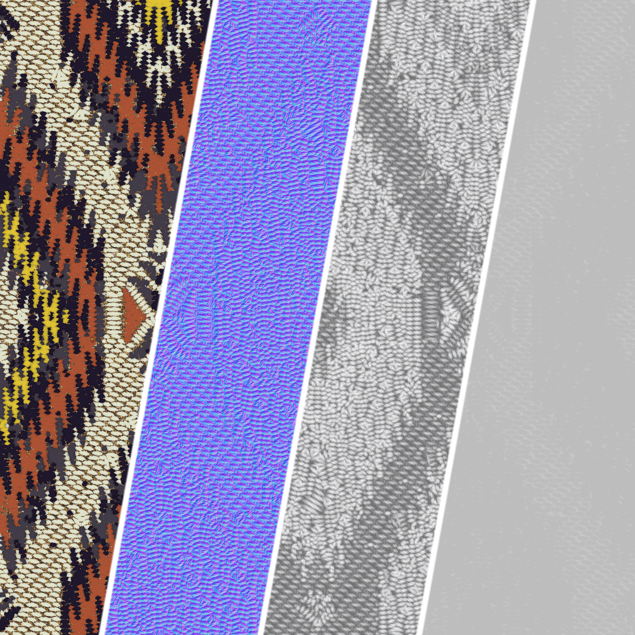 Fabric Materials 50- woven fabric - Sbsar Pbr 4k Seamless Texture_4