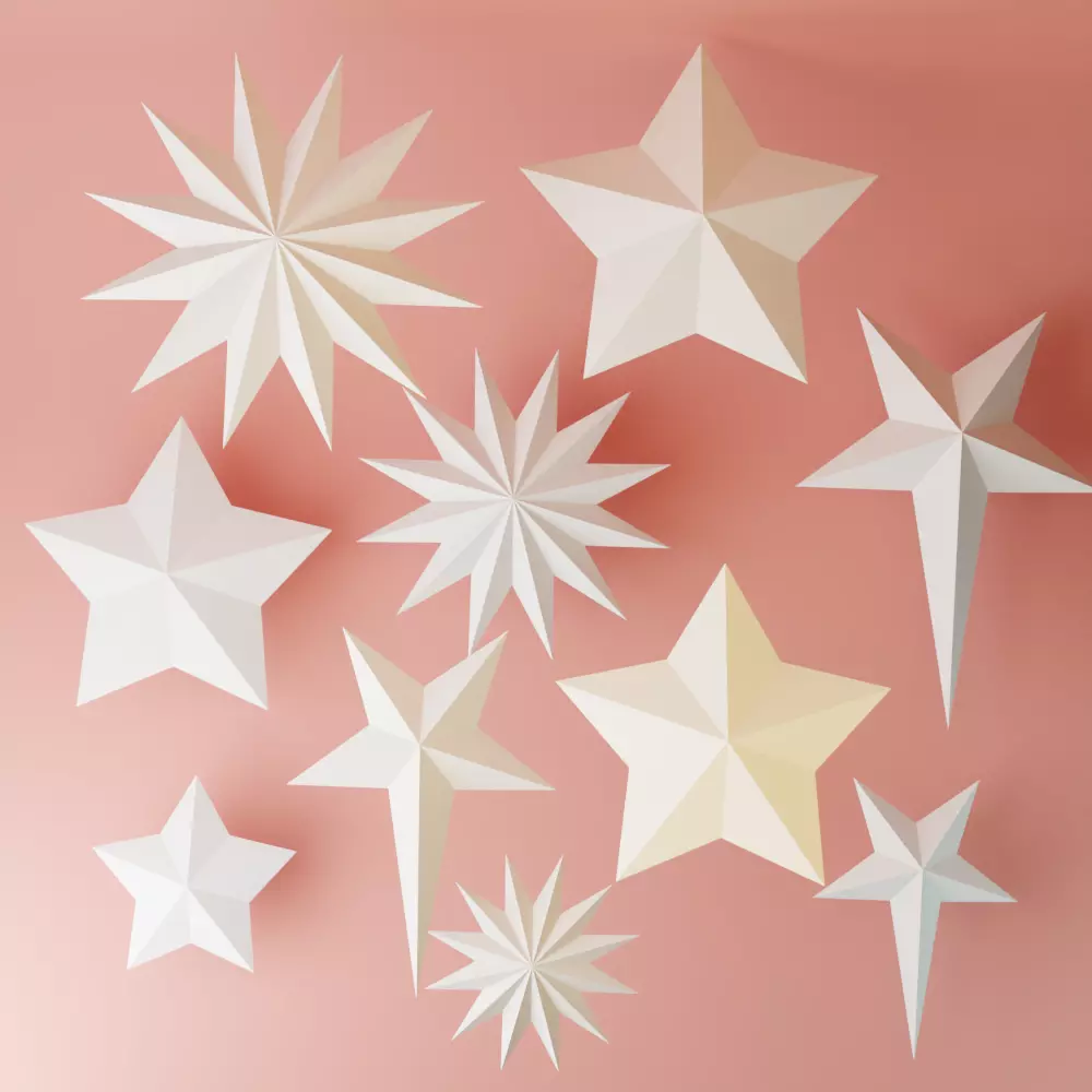 Lowpoly stars Free low-poly 3D model_0