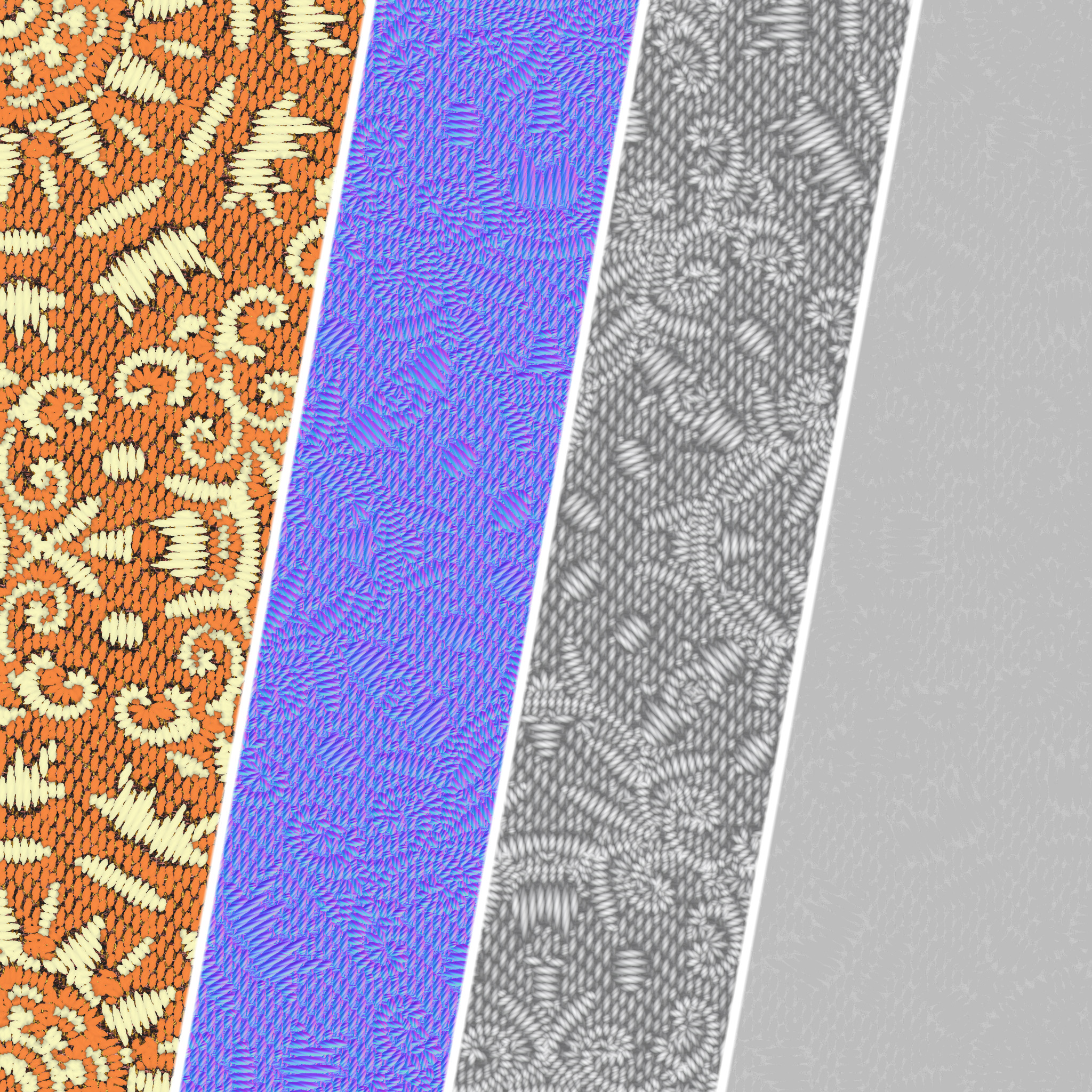 Fabric Materials 51- woven fabric - Sbsar Pbr 4k Seamless Texture_4