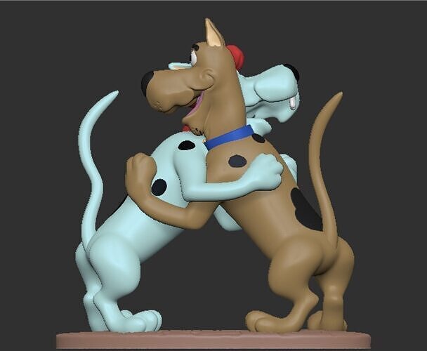 Scooby-Doo and Scooby-Dum 3D print model