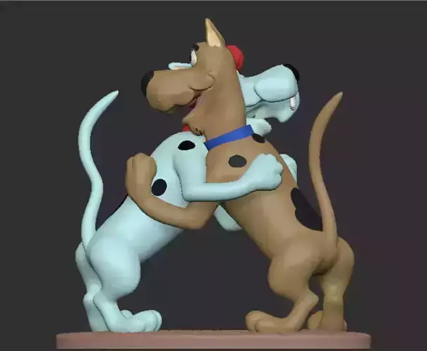 Scooby-Doo and Scooby-Dum 3D print model