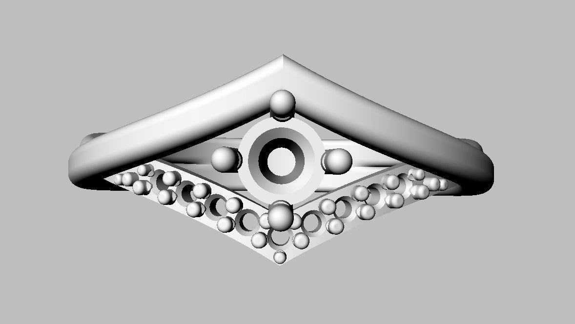 Diamond Engagement Ring 3D print model_10