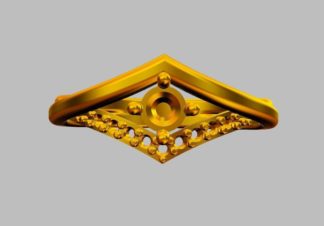 Diamond Engagement Ring 3D print model_18