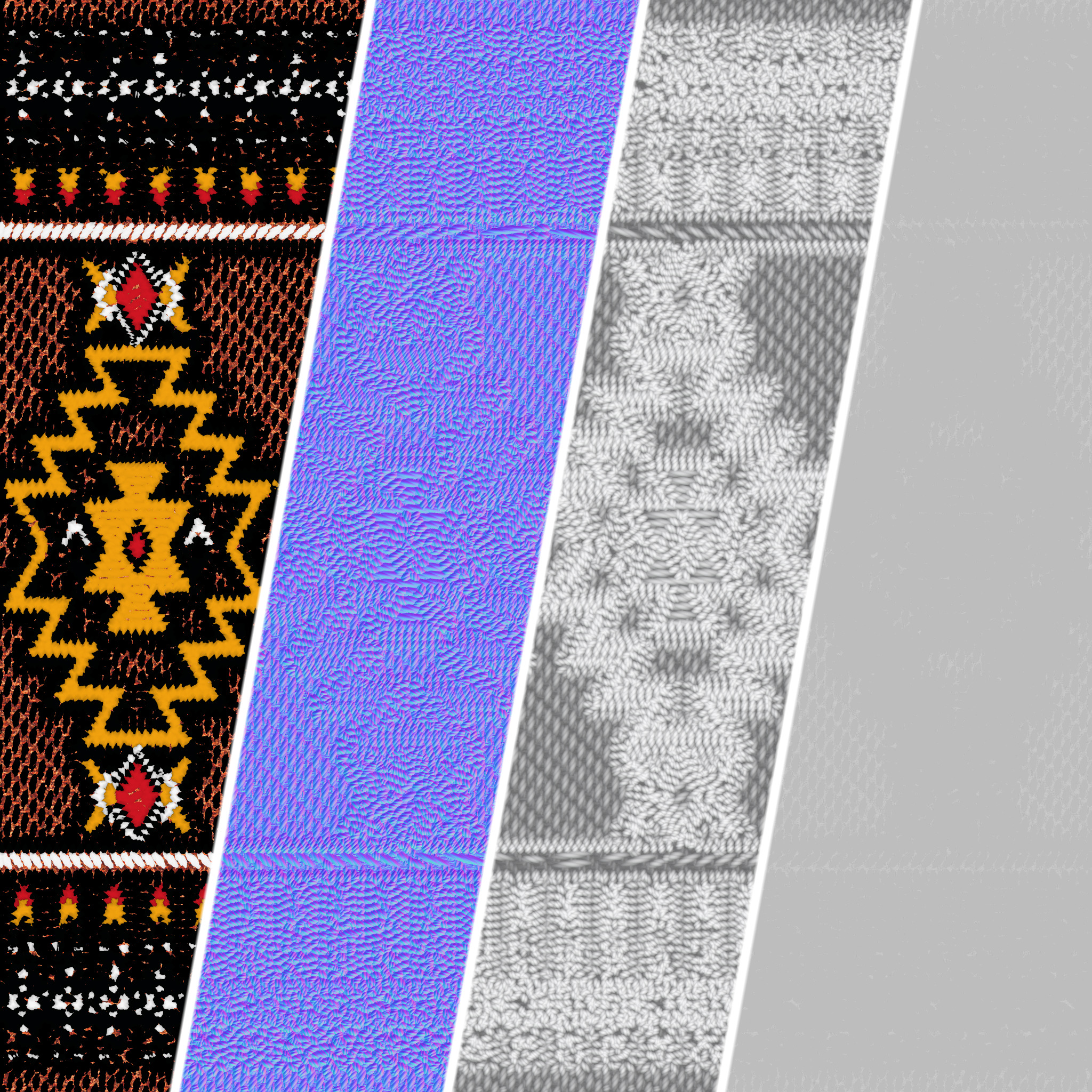 Fabric Materials 55- woven fabric - Sbsar Pbr 4k Seamless Texture_6