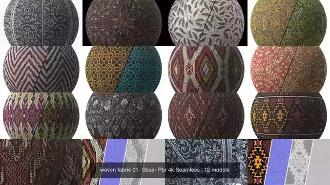  woven fabric 01- Sbsar Pbr 4k Seamless Texture
