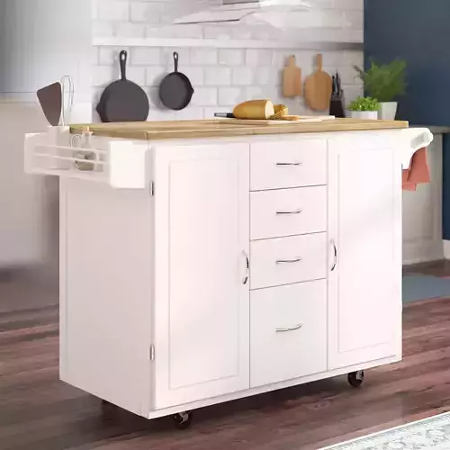 Harwick Wood Kitchen Island