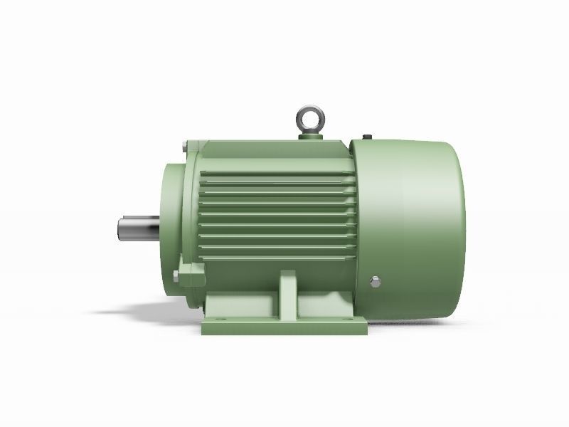 112M B34a Left IEC electric motor - 3D CAD model 3D model_2