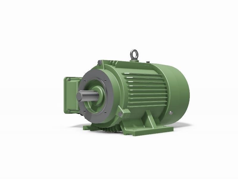 112M B34a Left IEC electric motor - 3D CAD model 3D model_1