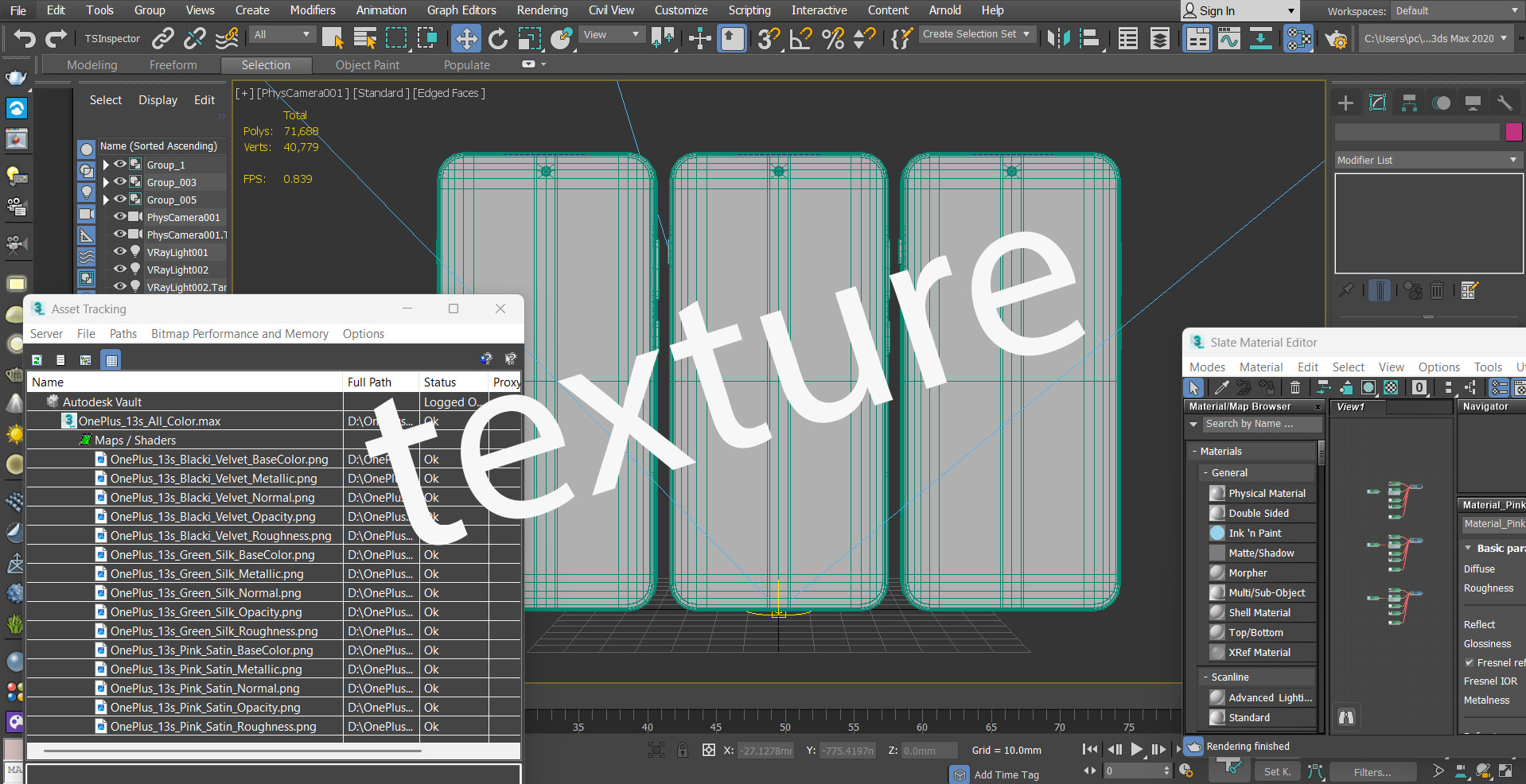 OnePlus 13s all color Low-poly 3D model_23
