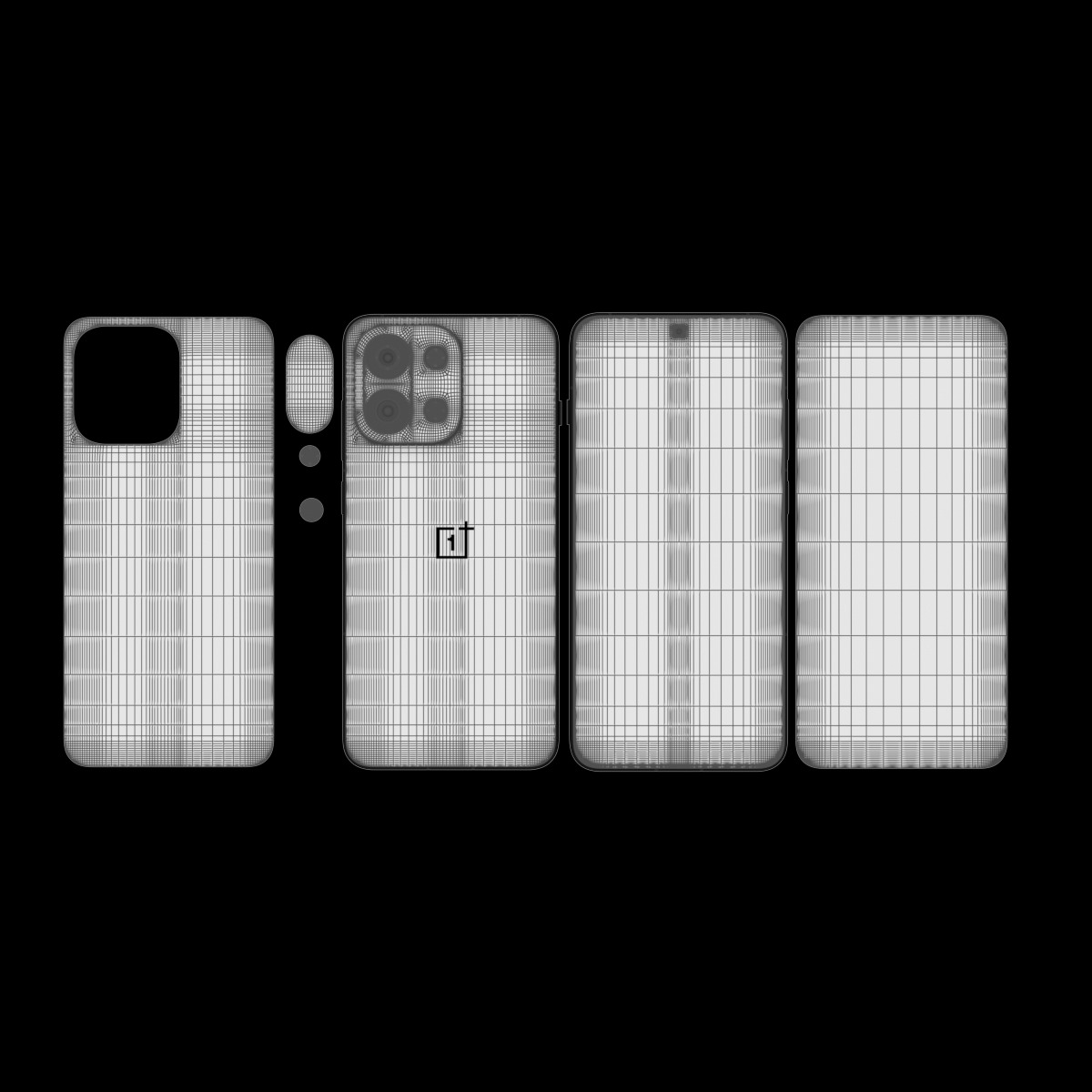 OnePlus 13s all color Low-poly 3D model_14