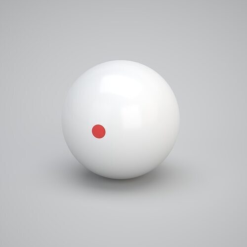 Red Dot Pool Snooker Cue ball 3D model