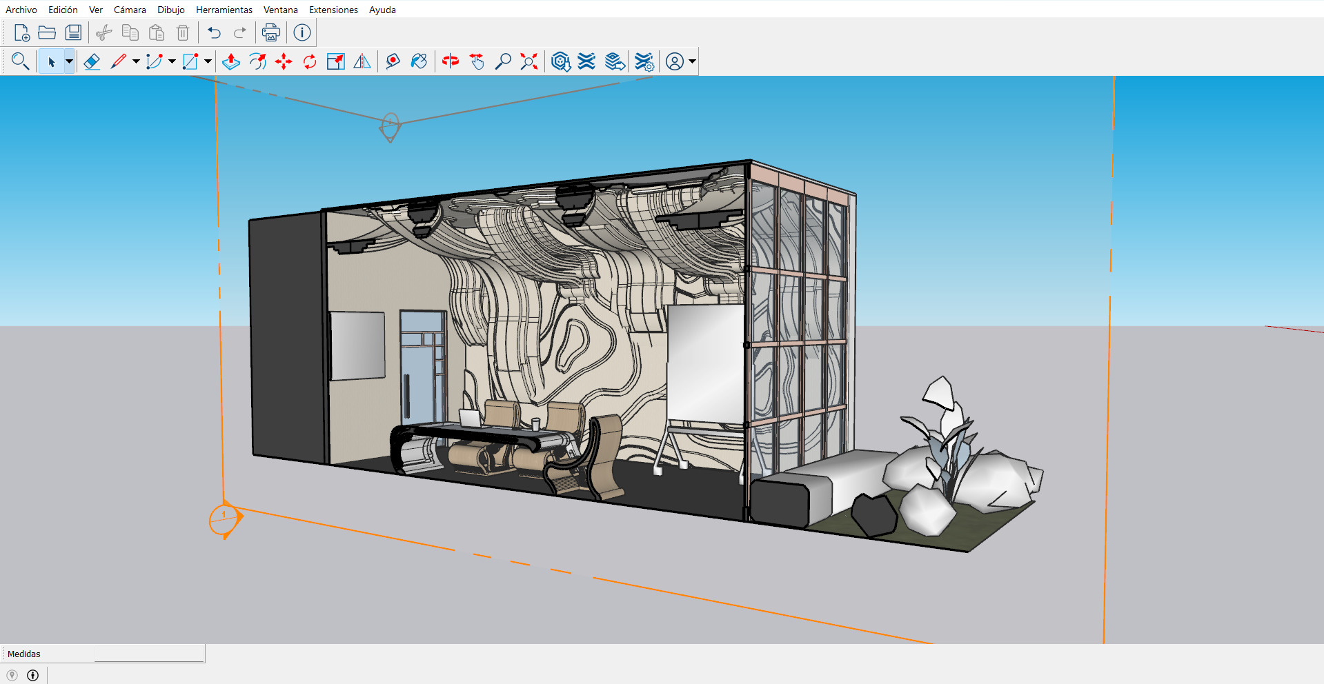 Organic Meeting Room 3D model_9