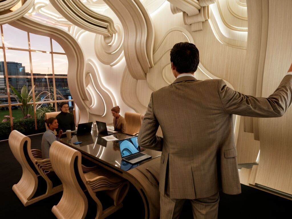 Organic Meeting Room 3D model_1