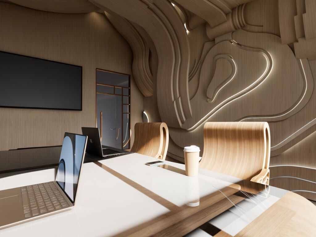 Organic Meeting Room 3D model_2
