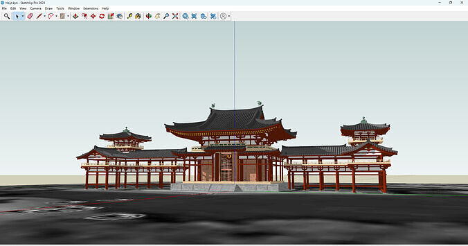 Heijo kyo Low-poly 3D model