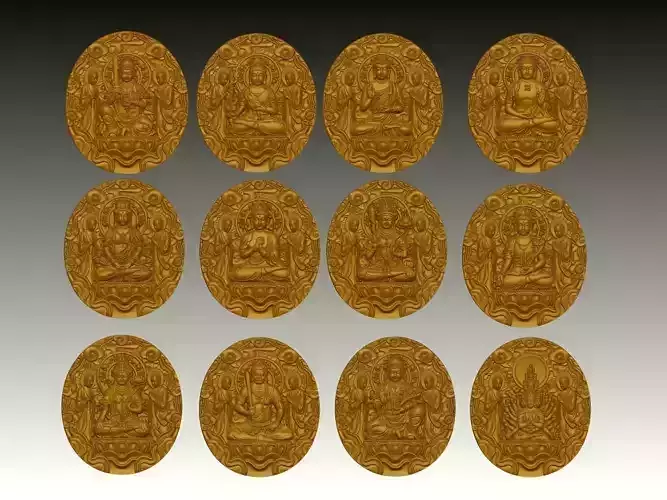12 Zodiac Guardian Buddhas