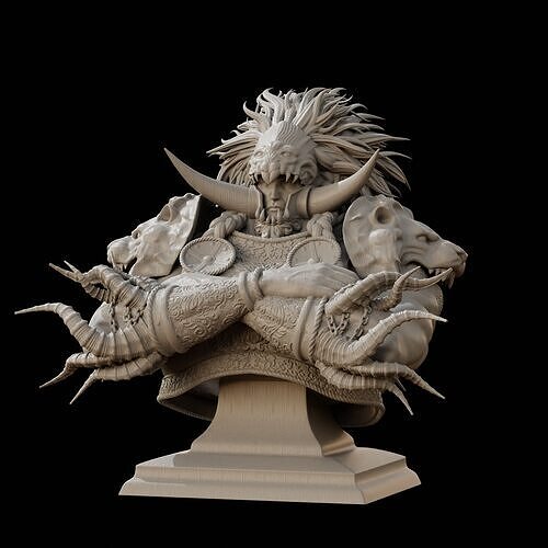 PROMISED CONSORT RADAHN Elden Ring Bust STL Model Print Fan Art Low-poly 3D print model